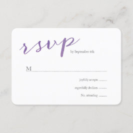 Pure Liefde Waterverf Bruiloft RSVP / Violet Kaartje
