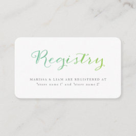Pure Liefde Waterverf Registry Kaarten / Limoen Em