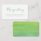 Pure Liefde Waterverf Registry Kaarten / Limoen Em (Voorkant / Achterkant)