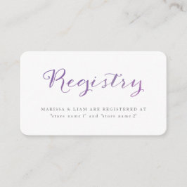 Pure Liefde Waterverf Registry Kaarten / Violet