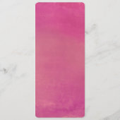 Pure Liefde Waterverf Trouwmenu / Roos Menu (Achterkant)