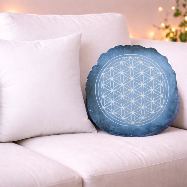 Pure Light – Kleur van Hart Rond Kussen (Creator heeft geüpload)