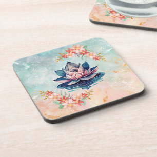 Pure Lotus Harmonie – Zachte Bloemengeur Bier Onderzetter
