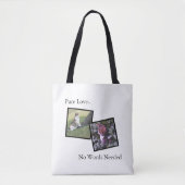 Pure Love Huisdierliefhebber Custom Tote Tas (Voorkant)
