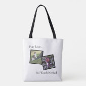 Pure Love Huisdierliefhebber Custom Tote Tas (Achterkant)