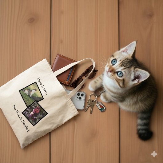 Pure Love Huisdierliefhebber Custom Tote Tas