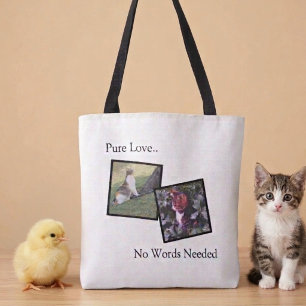 Pure Love Huisdierliefhebber Custom Tote Tas