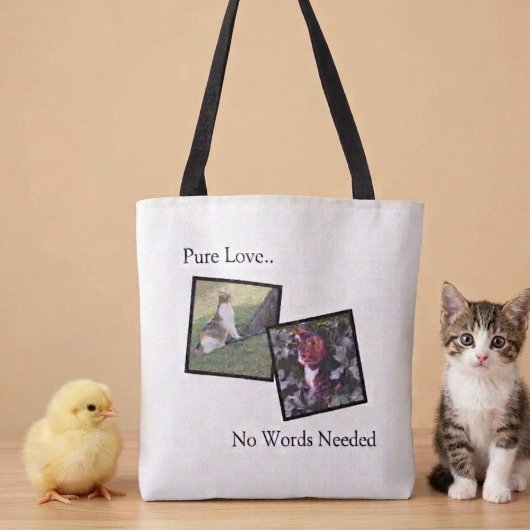 Pure Love Huisdierliefhebber Custom Tote Tas