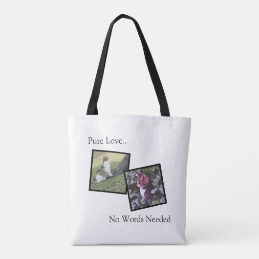 Pure Love Pet Lover Custom Tote Bag (Achterkant)