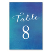 Pure Love Tafelnummer Kaarten / Ocean Blue (Achterkant)