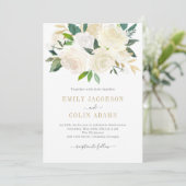 Pure Love Waterverf Floral Wedding Invitation PLC Bedankkaart (Staand voorkant)