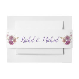 Pure Love Waterverf Flower Uitnodigingen Wikkel