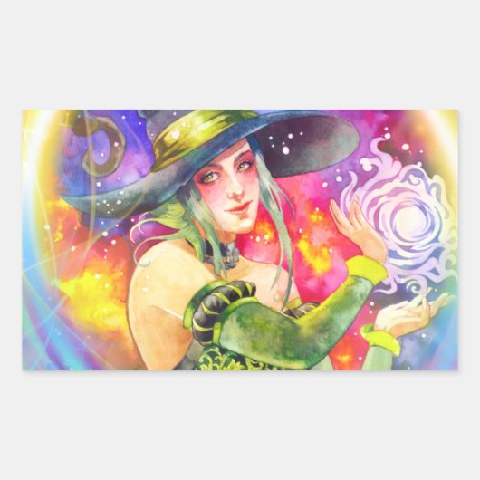 Pure magie rechthoekige sticker (Voorkant)