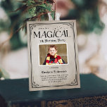Pure Magische Verjaardag Halloween Party Uitnodigi Kaart<br><div class="desc">Vier de engste nacht van het jaar met deze moderne Halloween kaart van Berry Sweet. Bezoek berryberrysweet.com voor stijlvolle briefpapier en gepersonaliseerde geschenken.</div>