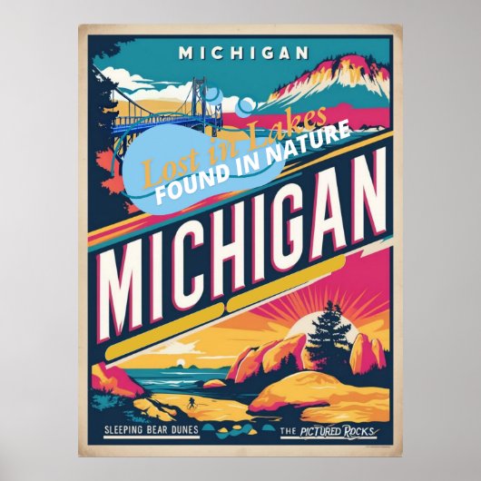 Pure Michigan Escape naar de meren en wilde wonder Poster (Voorkant)