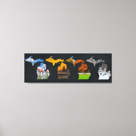Pure Michigan Four Seasons Canvas Afdruk (Voorkant)