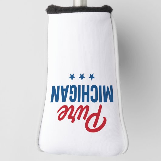 Pure Michigan Golf Putter Hoesje Golfheadcover (Draai 90)