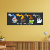 Pure Michigan Seasons Artwork Canvas Print (Insitu (Woonkamer))