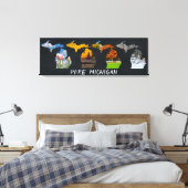 Pure Michigan Seasons Artwork Canvas Print (Insitu (Slaapkamer))