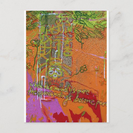 "Pure Mind" Briefkaart (Voorkant)