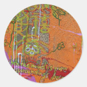 "Pure Mind" Ronde Sticker (Voorkant)