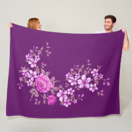 Pure Natuur - Zomer van de Rozen 2 Fleece Deken