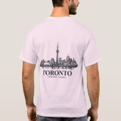Pure North: Toronto Skyline Apparel T-shirt (Achterkant)