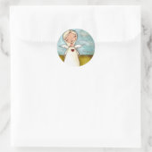 Pure of Heart - Angel-Stickers Ronde Sticker (Tas)