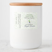 Pure Olijfolie Handgemaakte Zelfgemaakte Zeep Scru Voedselcontainer Etiket (Voorkant)