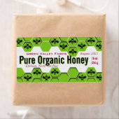 Pure Organic Honey Jar Personalized Etiket (Insitu)