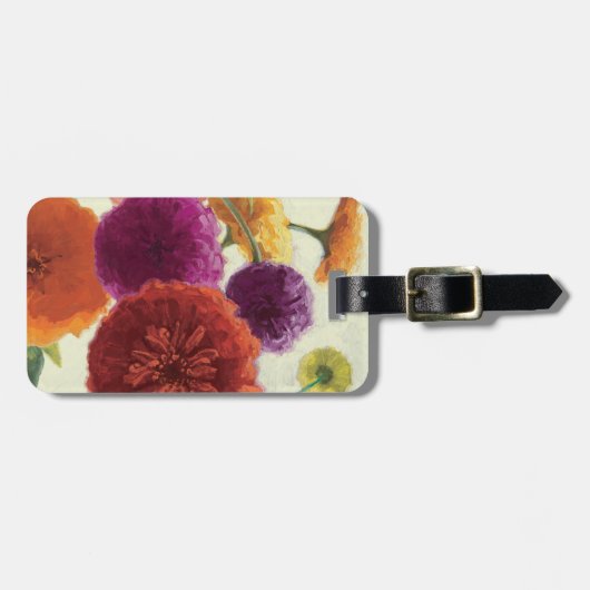 Pure Palette Zinnias Bagagelabel (Voorkant horizontaal)
