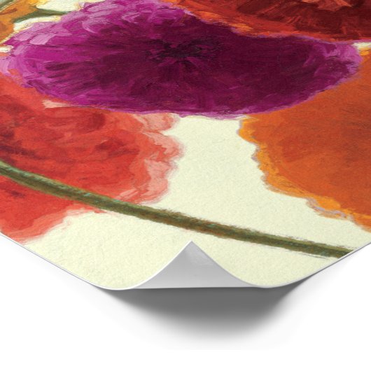 Pure Palette Zinnias Poster (Hoek)