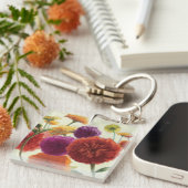 Pure Palette Zinnias Sleutelhanger (Voorkant Rechts)