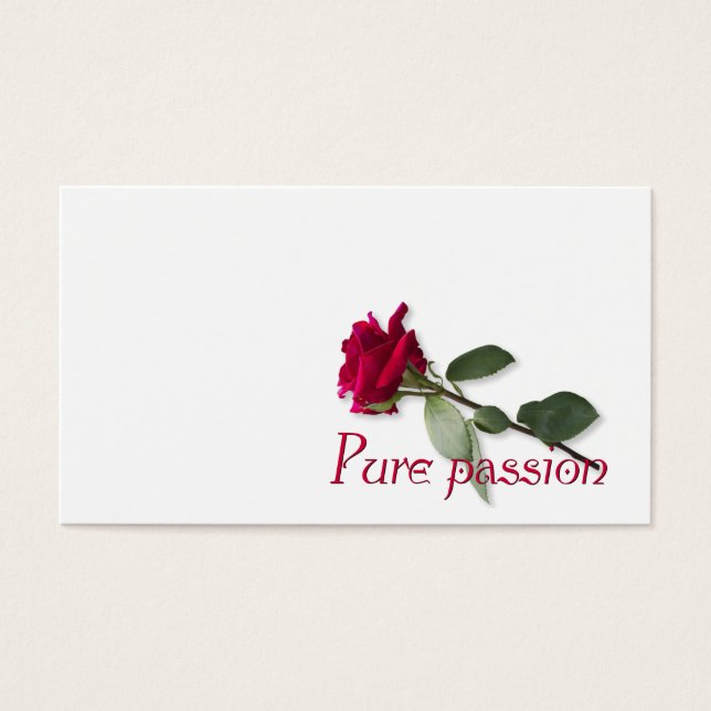 Pure passie visitekaartje (Voorkant)