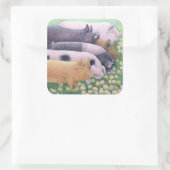 Pure Pleasure Vierkante Sticker (Tas)