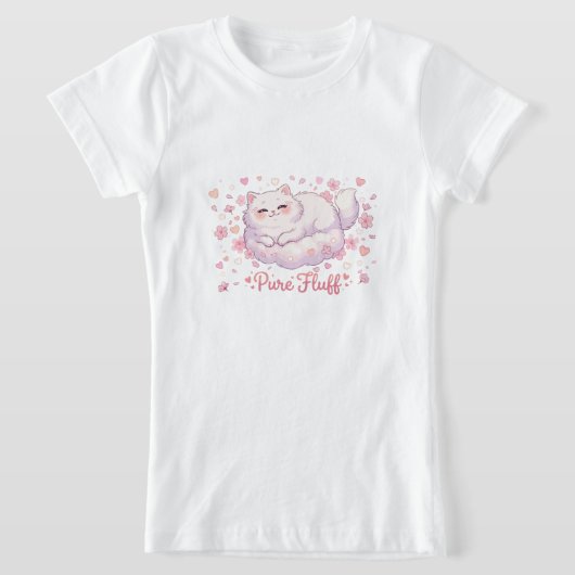Pure Pluche Zachte Kawaii Kat T-shirt (Laagn)