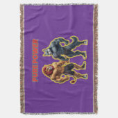 Pure Power – Strong Animal Muscle Cartoon Design Deken (Voorkant Verticaal)