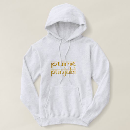 Pure punjabi-T-shirt met één jasje Hoodie (Design voorkant)