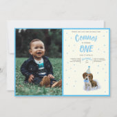 Pure Puppy 🐶 Basset Hound Eerste Verjaardag Jonge Kaart (Voorkant)