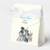 Pure Puppy | Dogs Theme Birthday Party Hartelijk d Bedankdoosjes (Voorkant Zijde)