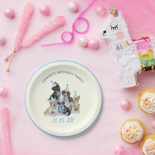 Pure Puppy | Dogs Theme Birthday Party Supply Papieren Bordje (Feest)