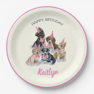 Pure Puppy Dogs Theme Birthday Party Supply Papieren Bordje