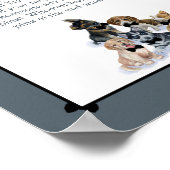 Pure Puppy | Elegant Zeg geen Baby shower Game Poster (Hoek)