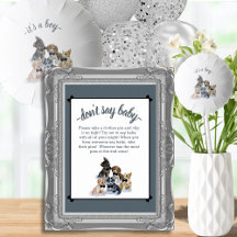 Pure Puppy | Elegant Zeg geen Baby shower Game