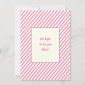 Pure Puppy 🐶 Thema Meisjes Roze Verjaardagsfeest Kaart (Achterkant)