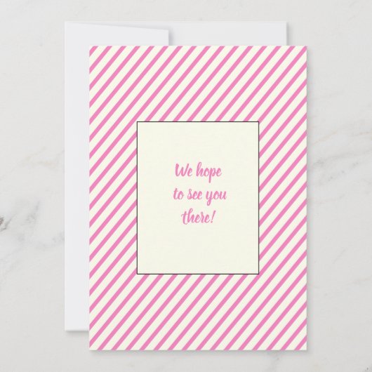 Pure Puppy 🐶 Thema Meisjes Roze Verjaardagsfeest Kaart (Achterkant)