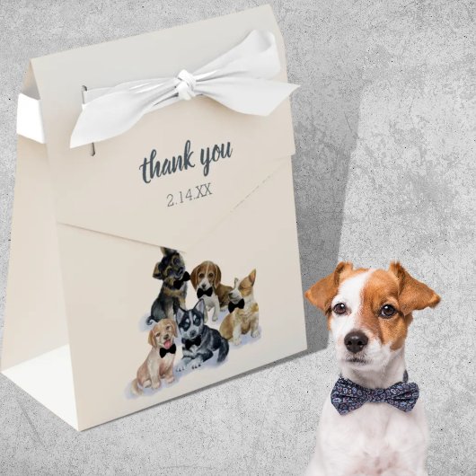 Pure Puppy | Zwart Stropdas Elegant Cute Baby show Bedankdoosjes