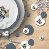 Pure Puppy | Zwart Stropdas Elegant Cute Baby show Confetti