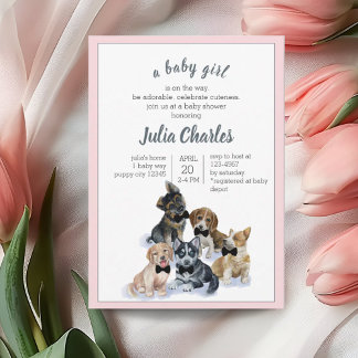 Pure Puppy | Zwart Stropdas Elegant Cute Baby show Kaart