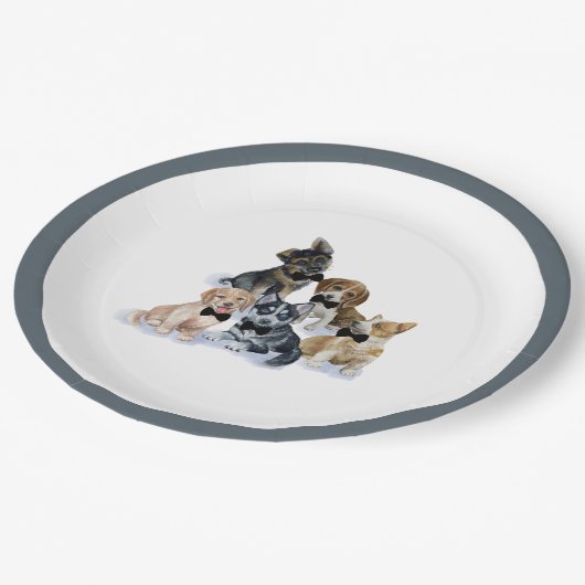 Pure Puppy | Zwart Stropdas Elegant Cute Baby show Papieren Bordje (Gekanteld)